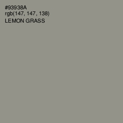 #93938A - Lemon Grass Color Image